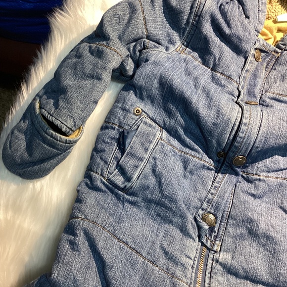 Denim Winter Snowsuit Baby Boy Pram Suit Size 24 months - Picture 5 of 11